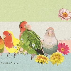 コザクラインコ グッズ かわいい ふせん 小鳥...の詳細画像1