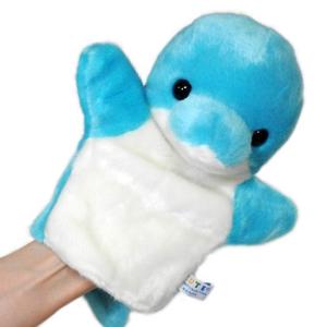 イルカ ぬいぐるみ ハンドパペット キュート販...の詳細画像1