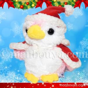 クリスマス ぬいぐるみ ペンギン キュート販売 CUTE アストラペンギン ピンク SS サンタ衣装  まんぼう屋ドットコム｜manbouya