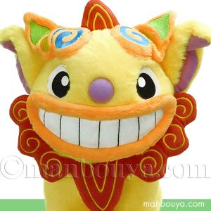 シーサーのぬいぐるみ まねっこシーサーくん 赤色 沖縄 : okinawa