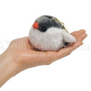 文鳥 ぬいぐるみ 切り株 ディスプレイ セット...の詳細画像2