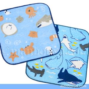 サメ グッズ 雑貨 タオルハンカチ 日本製 水族館 お土産 刺繍