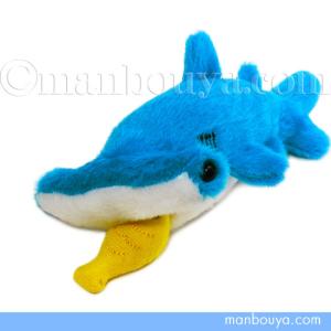 サメのぬいぐるみ 鮫 グッズ Orange シュモクザメ ぷるぷるぱくっと 16cm｜manbouya