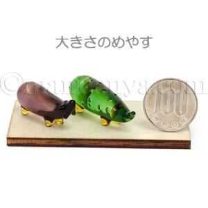精霊馬 お盆飾り ガラス細工 ミニチュア きゅ...の詳細画像4