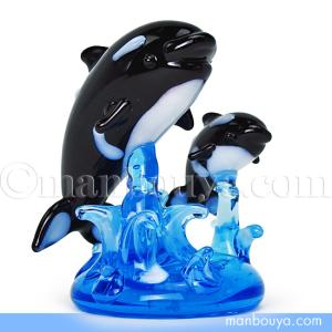 深海魚 ガラス細工 セット ミニチュア 置物 海の生き物 小さな深海の