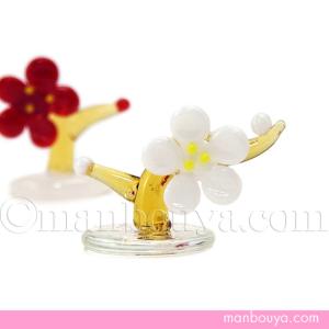 ミニチュア 鏡餅 ガラス細工 正月 飾り グラススクエア プチシリーズ