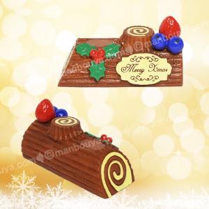 クリスマスケーキ ミニチュア レジン 置物 フ...の詳細画像1
