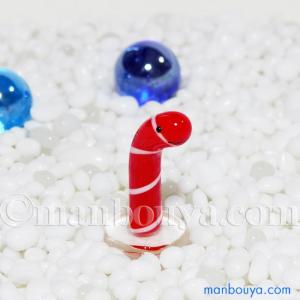 ニシキアナゴ グッズ ミニチュア ガラス細工 水族館 グラススクエア プチシリーズ ニシキアナゴ メール便発送可