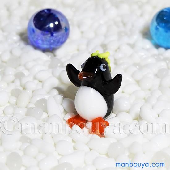 ペンギン グッズ ガラス細工 ミニチュア 雑貨 水族館 お土産 グラススクエア プチシリーズ ばんざ...
