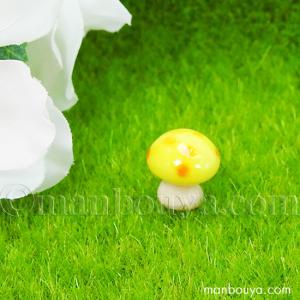 ミニチュア ガラス細工 きのこ 植物 ディスプレイ用品 グラススクエア