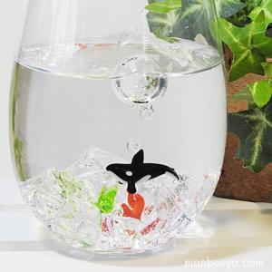 シャチ グッズ 浮き玉 ガラス細工 ミニチュア...の詳細画像1