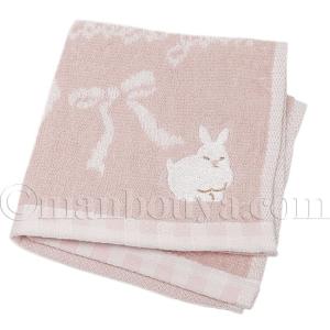 うさぎ 雑貨 ミニタオル 25×25cm ハン...の詳細画像4