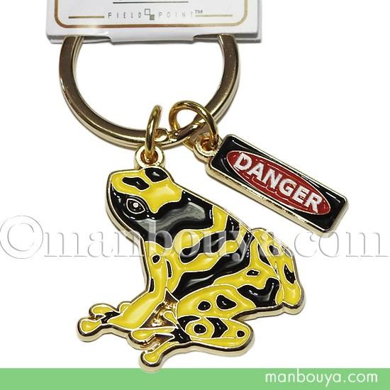 カエル グッズ 雑貨 プレゼント キーホルダー ワールド商事 フロッグ キーリング キオビヤドクガエ...