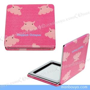 パンダ グッズ コンパクトミラー 四角 拡大鏡 ワールド商事 携帯用