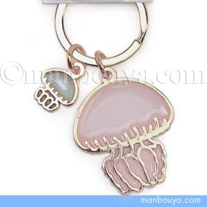 クラゲ グッズ 水族館 キーホルダー おしゃれ 金属 アニマル