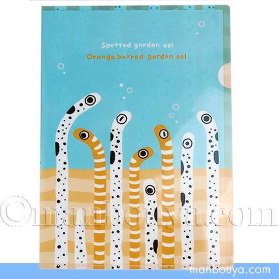 A4 クリアファイル チンアナゴ ニシキアナゴ グッズ 可愛い 文房具 水族館お土産 クリアホルダー...