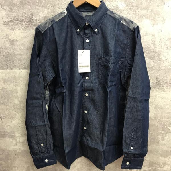 SOPHNET. 17SS INDIGO STAR BACK PANEL B.D SHIRT ソフネ...