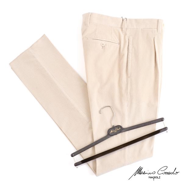 MASSIMO CORRADO マッシモ コラード ・1プリーツ SKYFALL コットンウールコー...