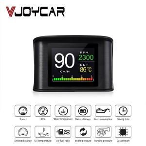 Vjoycar hud gps obdコンピュータ車速プロジェクターデジタルスピードメーター表示燃料消費温度ゲージ診断ツール