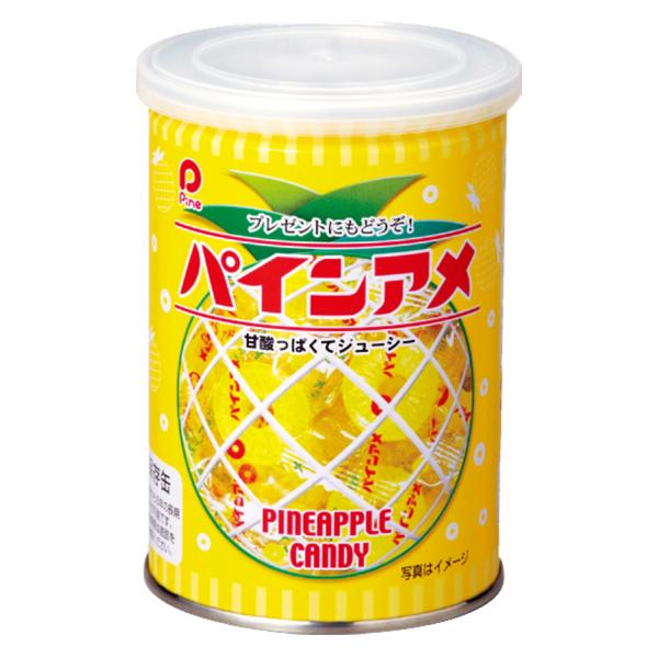 パイン パインアメ缶 90g 長期保存 賞味期限5年 防災 食品 備蓄 非常食 キャンディー 保存缶...