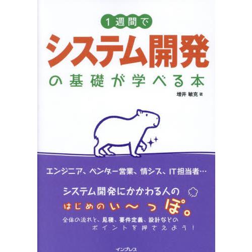 １週間でシステム開発の基礎が学べる本 / 増井敏克／著