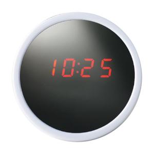 鏡ディスプレイクロック ディスプレイが鏡になっている置き時計 暗い場所でもはっきり見えるLED表示 SP-35900