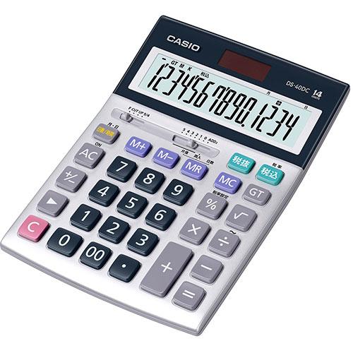 カシオ計算機 実務電卓(日数&amp;時間計算タイプ) デスクタイプ14桁 DS-40DC CASIO