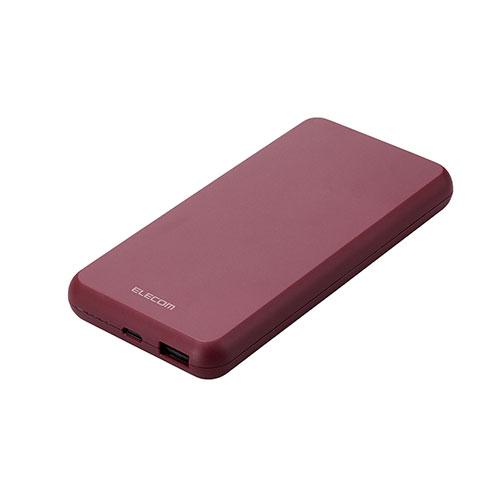 エレコム モバイルバッテリー/リチウムイオン電池/薄型/15W/10000mAh/Type-C1ポー...