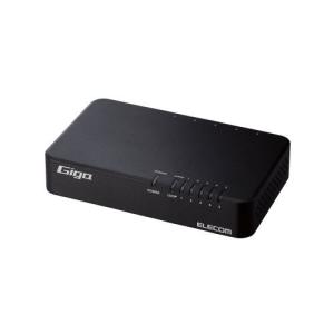 エレコム Giga対応5ポートスイッチ(プラ筐体/電源内蔵) EHC-G05PN4-JB｜mangerou