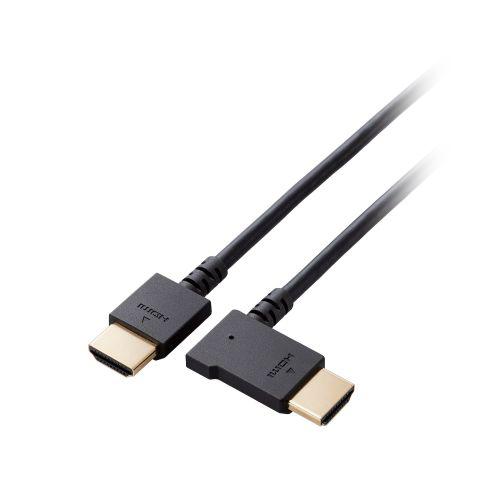 エレコム HDMI ケーブル HIGH SPEED with Ethernet L字 左向き 1m ...