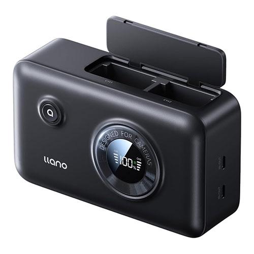 llano CS3 2in1 カメラバッテリー充電器 NP-W126用 +大容量モバイルバッテリー ...