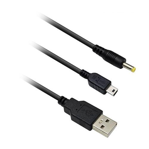 〔5本セット〕 ヤングトップ PSP 1000/2000/3000全機種対応 2in1 USB充電通...