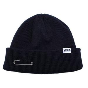 MACK BARRY マクバリー 〔BEANIE(ビーニー)〕 MCBRY SHORT BEANIE  ブラック MCBRY72157｜mangerou