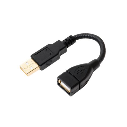 MCO グースネックUSB延長ケーブル ブラック 0.15m USB-EX21BK