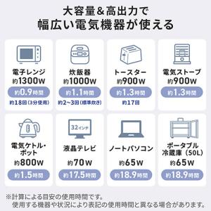 サンワサプライ ポータブル電源 1536Wh ...の詳細画像3