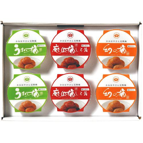 岡畑農園 梅干6点セット 50g×6 〔梅干/50g×6アソート(塩分約5%・約7%・約12%を各2...