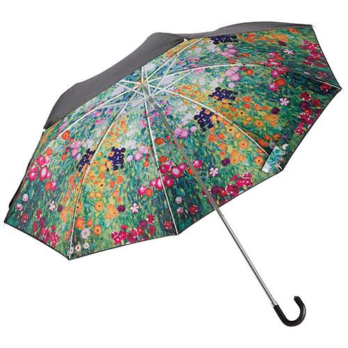 晴雨兼用名画折りたたみ傘 クリムトフラワーガーデン 2105-028