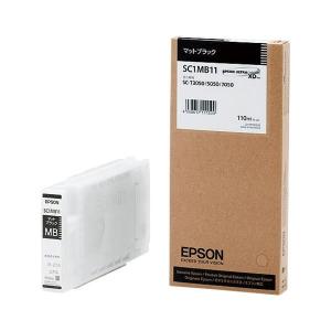 エプソン(EPSON) インクジェットカートリッジ SC1MB11 〔インク色：マットブラック 110ml〕 1個｜mangerou