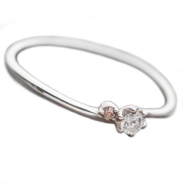 ダイヤモンド リング ダイヤ ピンクダイヤ 合計0.06ct 8号 プラチナ Pt950 指輪 ダイ...