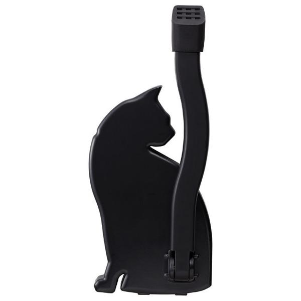ドアストッパー 約縦6.3×横10.2×高さ23.2cm 猫 ねこ ブラック マグネットタイプ 日本...