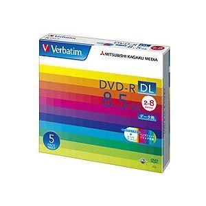 (まとめ) バーベイタム データ用DVD-R DL 8.5GB ホワイトワイドプリンターブル 5mm...