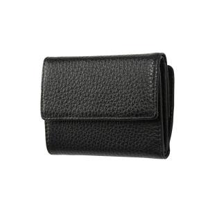 FRUH(フリュー) イタリアンレザー 3つ折り財布 コンパクトウォレット GL032-BK ブラック｜mangerou