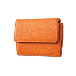 FRUH(フリュー) イタリアンレザー 3つ折り財布 コンパクトウォレット GL032-OR オレンジ｜mangerou
