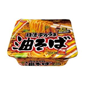 (まとめ)日清食品 日清デカうま 油そば 1ケース(12食)〔×4セット/代引不可〕｜mangerou