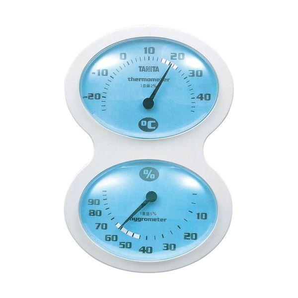 (まとめ)タニタ 温湿度計 ブルーTT-509-BL 1個〔×5セット〕