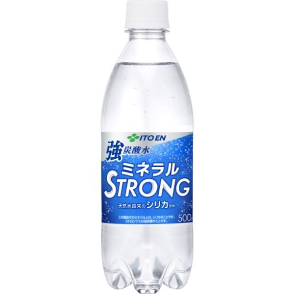 〔ケース販売〕伊藤園 PETミネラルストロング 強炭酸水 500ml 〔×48本セット/代引不可〕