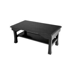 ミニテーブル 経机 幅45cm ブラック 木製 桐製 軽量