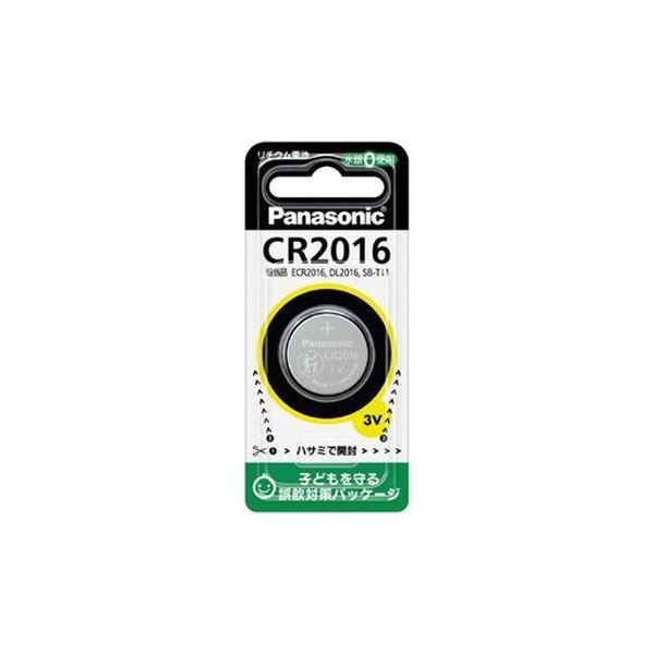 (まとめ)Panasonic リチウムコイン電池 CR2016P〔×100セット〕