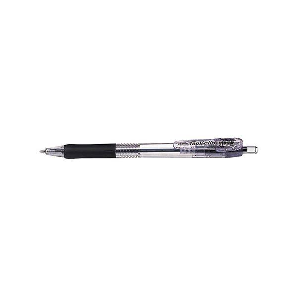 (まとめ) ゼブラ タプリクリップボールペン 0.7mm 黒 〔×50セット〕