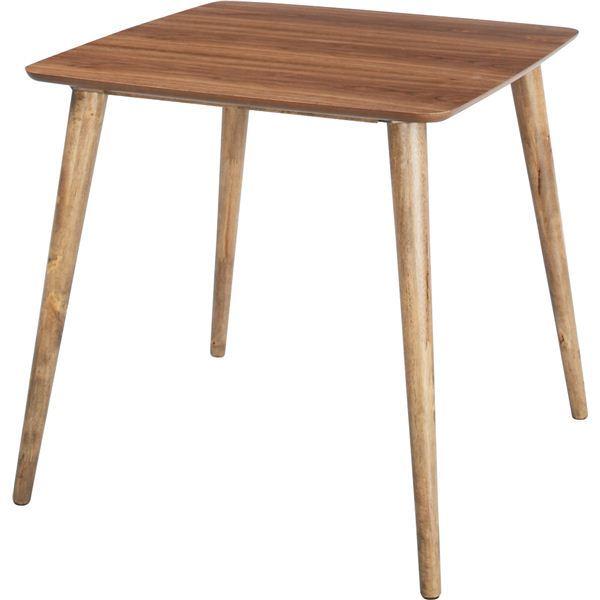 ダイニングテーブル リビングテーブル 幅75cm 正方形 木製 ラバーウッド Tomte トムテ リ...